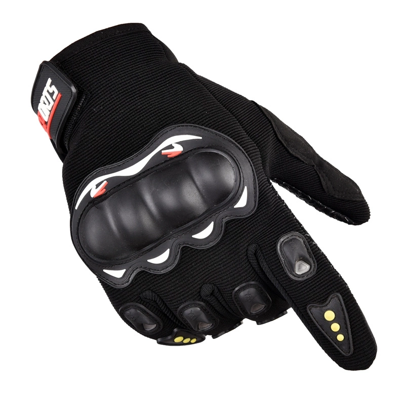 Motorcycle phone gloves with knuckle protector – blackeng