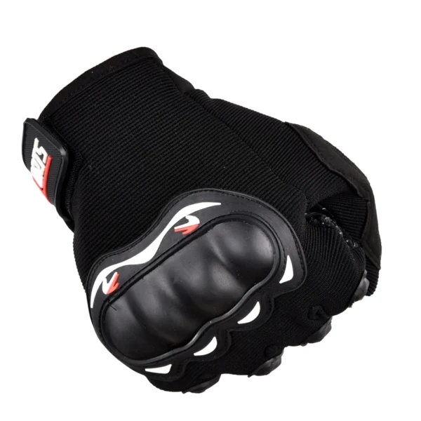 Motorcycle phone gloves with knuckle protector – blackeng