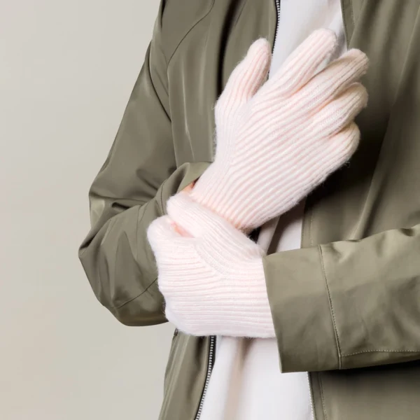Braided phone gloves with cutouts for fingers - pinkeng