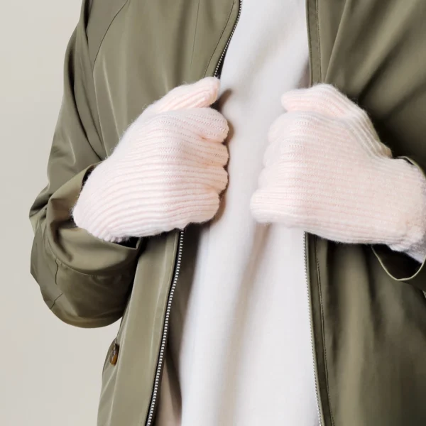 Braided phone gloves with cutouts for fingers - pinkeng