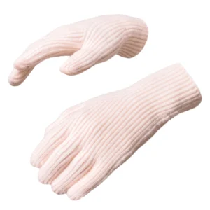 Braided phone gloves with cutouts for fingers - pinkeng