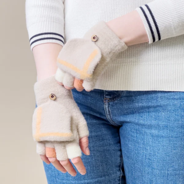 Women's/children's winter phone gloves - whiteeng