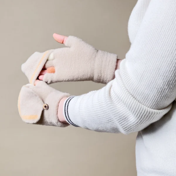 Women's/children's winter phone gloves - whiteeng