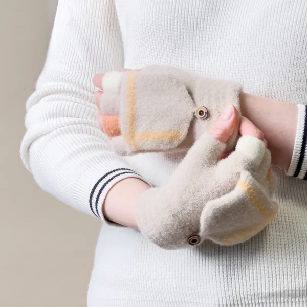 Women's/children's winter phone gloves - whiteeng