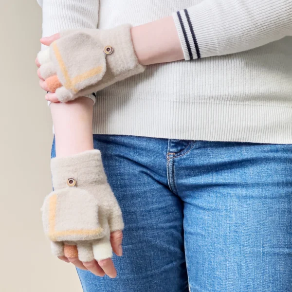 Women's/children's winter phone gloves - whiteeng