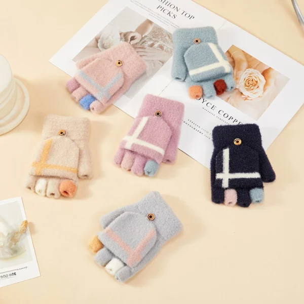 Women's/children's winter phone gloves - blackeng