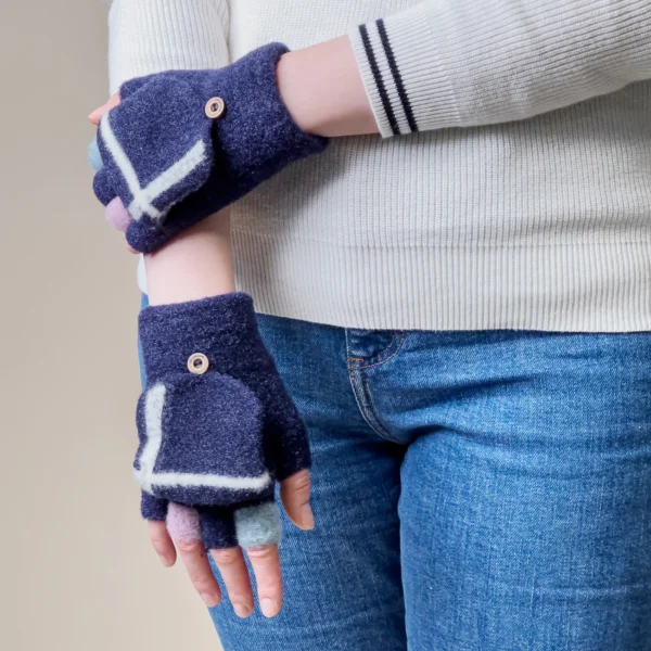 Women's/children's winter phone gloves - blackeng