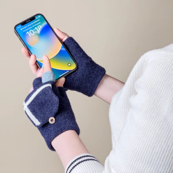 Women's/children's winter phone gloves - blackeng