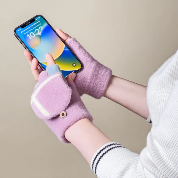 Women's/children's winter telephone gloves - pinkeng