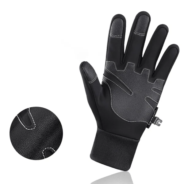 Insulated, anti-slip sports phone gloves (size XL) - blackeng