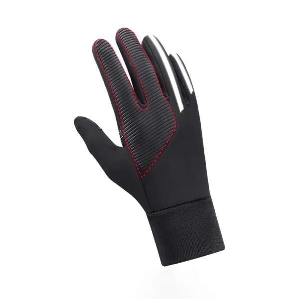 Insulated, anti-slip sports phone gloves (size XL) - blackeng