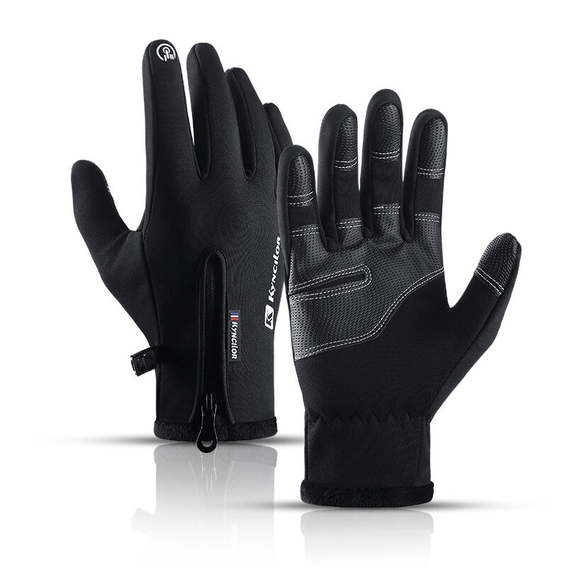 Winter phone sports gloves (size L) - blackeng