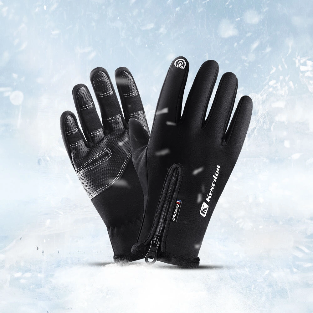 Winter phone sports gloves (size L) - blackeng