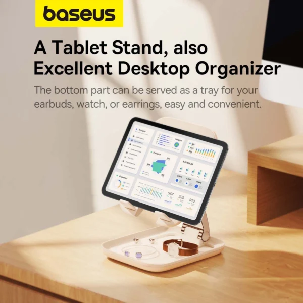 Baseus BS-HP009 Seashell Series foldable tablet stand - pinkeng