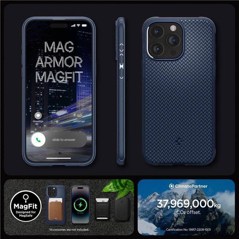 Spigen Mag Armor Case with MagSafe for iPhone 15 Pro - Blueeng