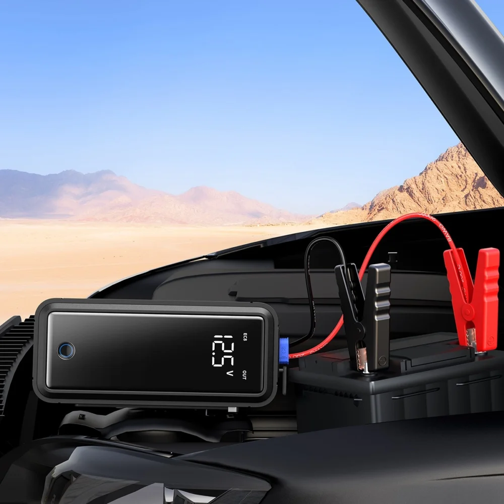 Jump starter with supercapacitor Baseus Super Energy Mega Series BS-CH007 3000A 12V USB-C / EC8 / DC - grayeng