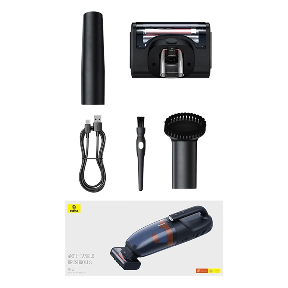 Baseus AP02 6000Pa car vacuum cleaner - blackeng