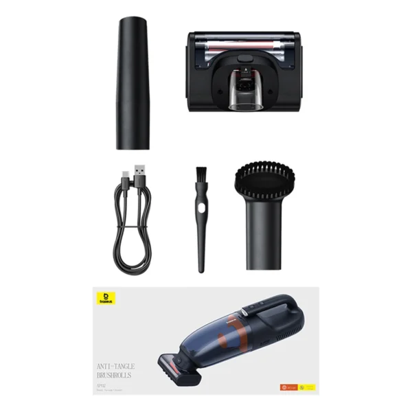 Baseus AP02 6000Pa car vacuum cleaner - blackeng