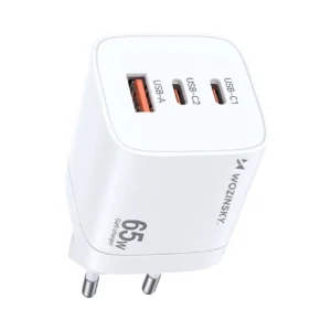 Wozinsky CGWCW 65W USB-A / 2 x USB-C GaN wall charger - whiteeng