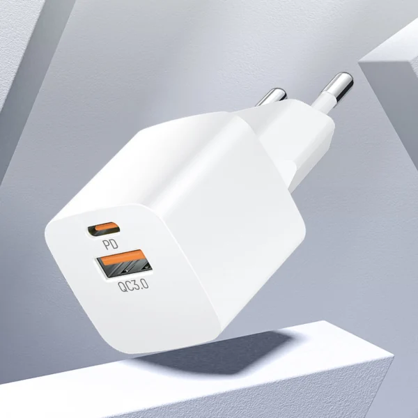 Wozinsky CMWCW 20W USB-C / USB-A wall charger - whiteeng