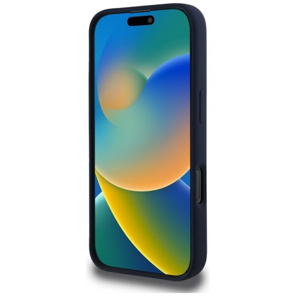 RED BULL case for IPHONE 16 Pro Max compatible with MagSafe RBHMP16X24SIOLVR (Silicone ORBR20 Logo Red Lining) navy