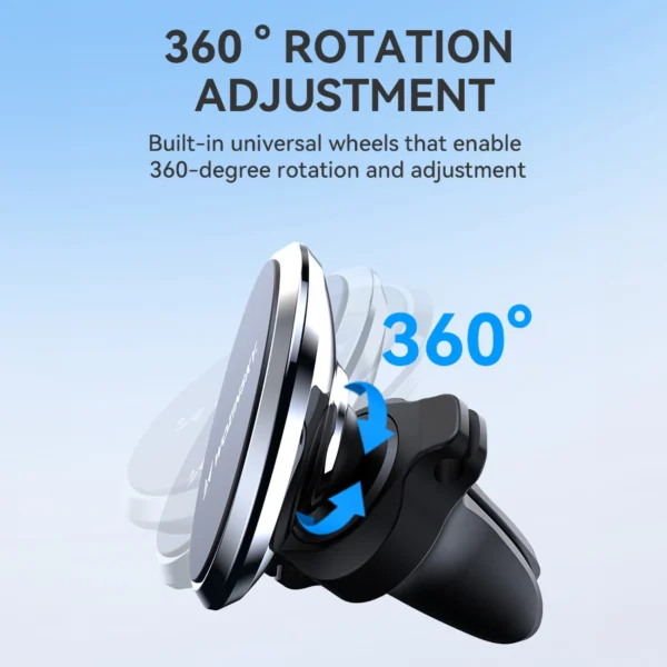 Wozinsky WUMKO magnetic phone holder for car air vent - blackeng