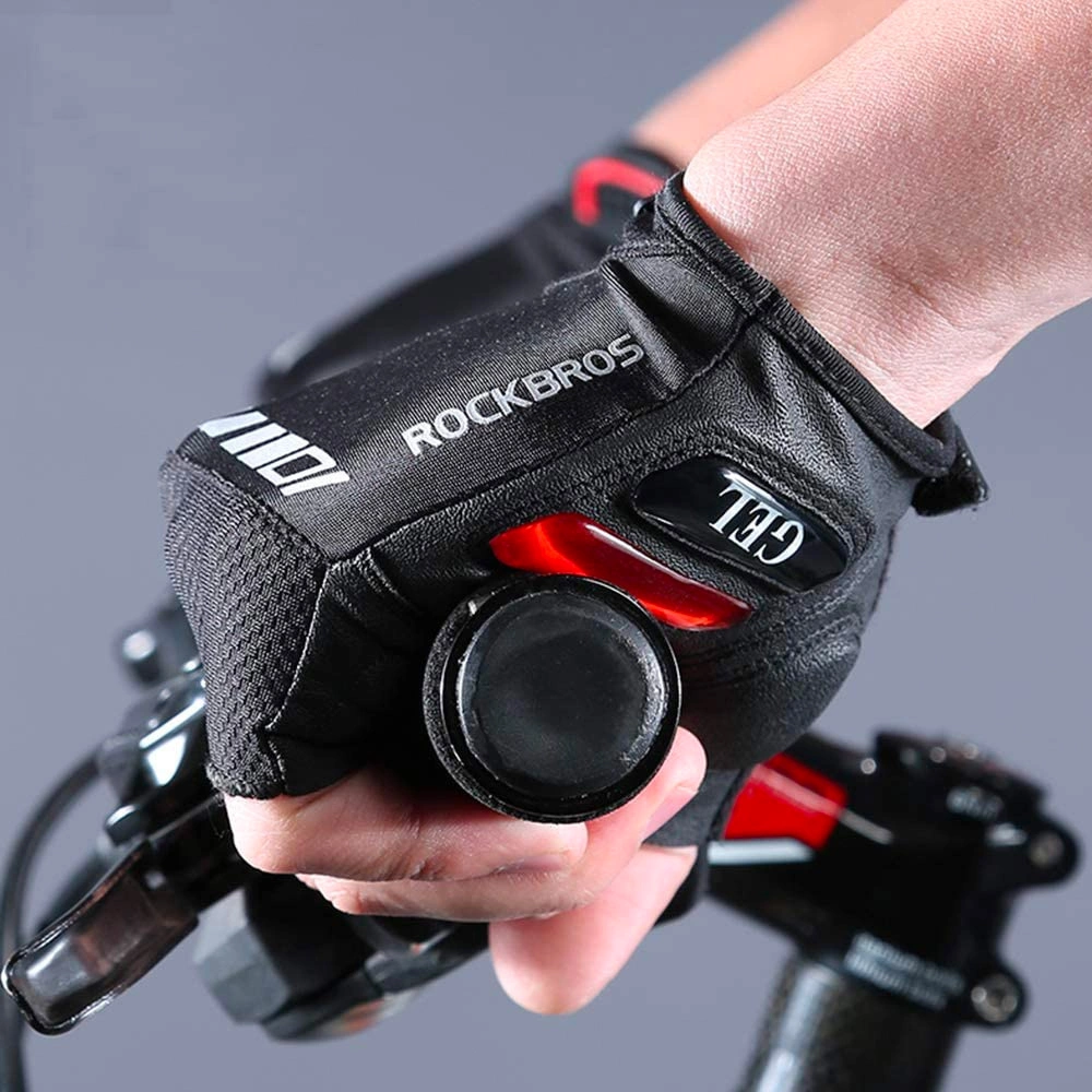 Rockbros S143-BK L cycling gloves with gel inserts - blackeng
