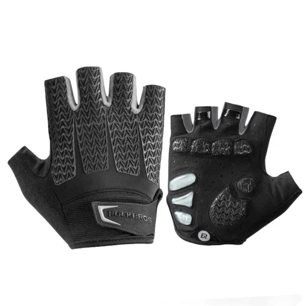 Rockbros S169BGR S cycling gloves with gel inserts - grayeng