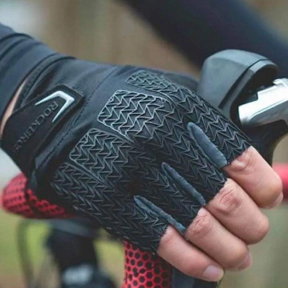 Rockbros S169BGR S cycling gloves with gel inserts - grayeng