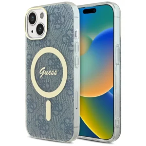 Guess IML 4G MagSafe case for iPhone 15 / 14 / 13 - blueeng