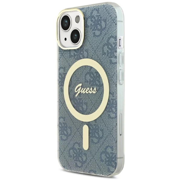 Guess IML 4G MagSafe case for iPhone 15 / 14 / 13 - blueeng