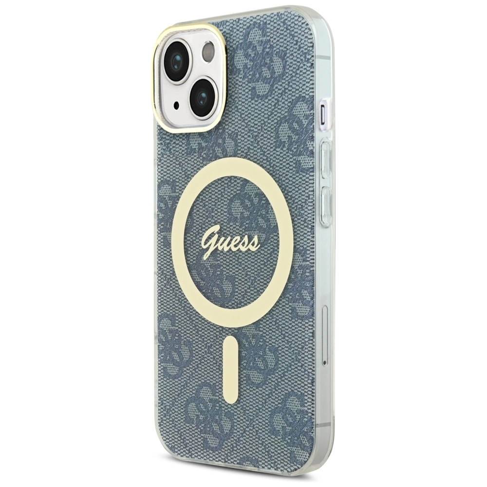 Guess IML 4G MagSafe case for iPhone 15 / 14 / 13 - blueeng