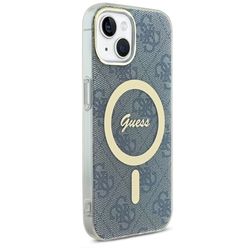 Guess IML 4G MagSafe case for iPhone 15 / 14 / 13 - blueeng