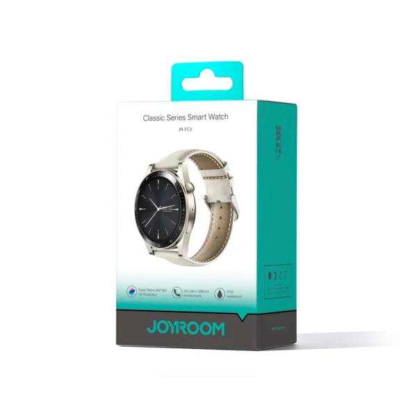 Joyroom Classic Series JR-FC2 smartwatch with call answering function / IP68 protection - goldeng