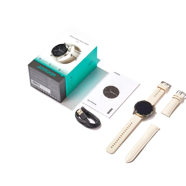 Joyroom Classic Series JR-FC2 smartwatch with call answering function / IP68 protection - goldeng