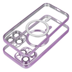 ELECTRO MAG COVER case compatible with MagSafe for IPHONE 17 Pro Max deep purple