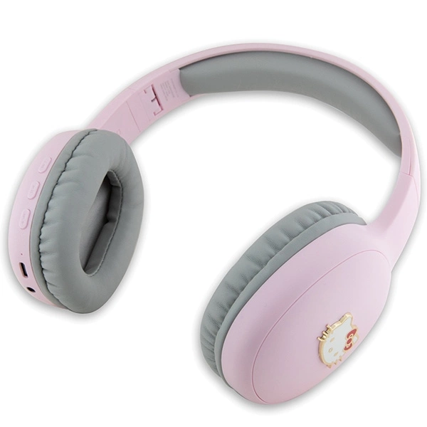 Hello Kitty Metal Logo Bluetooth on-ear headphones - pinkeng