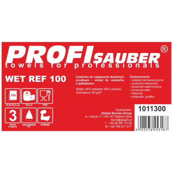 POWER ProfiSauber WET REF 100 soaking cloths - INSERTeng