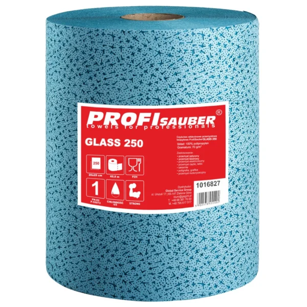 Dust-free non-woven cleaning cloth for glass optics GLASS 250eng