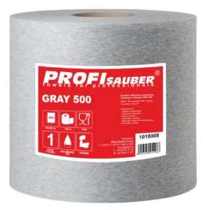 Gray nonwoven industrial cleaning cloth ProfiSauber GRAY 500eng