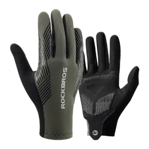 Rockbros 16110006002 shock-absorbing cycling gloves size M - green and blackeng