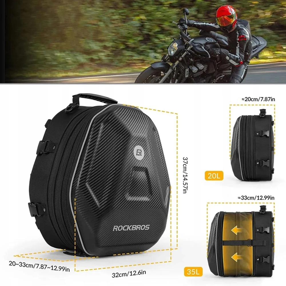 Rockbros 30140026001 motorcycle tank bag 35 l - blackeng