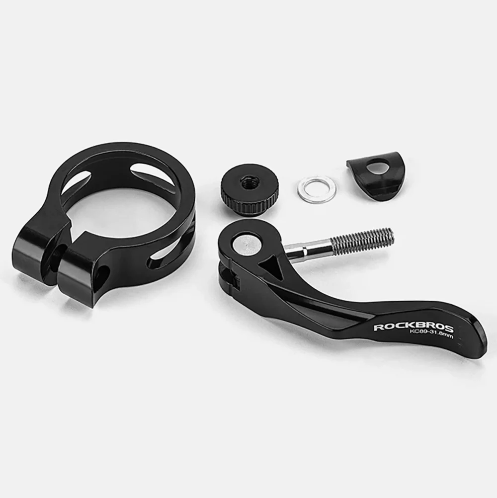 Rockbros 41210092001 bicycle seat clamp with quick release - blackeng