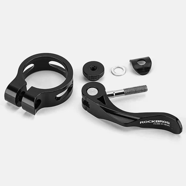 Rockbros 41210092001 bicycle seat clamp with quick release - blackeng