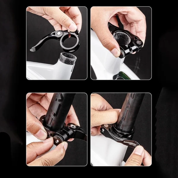 Rockbros 41210092001 bicycle seat clamp with quick release - blackeng