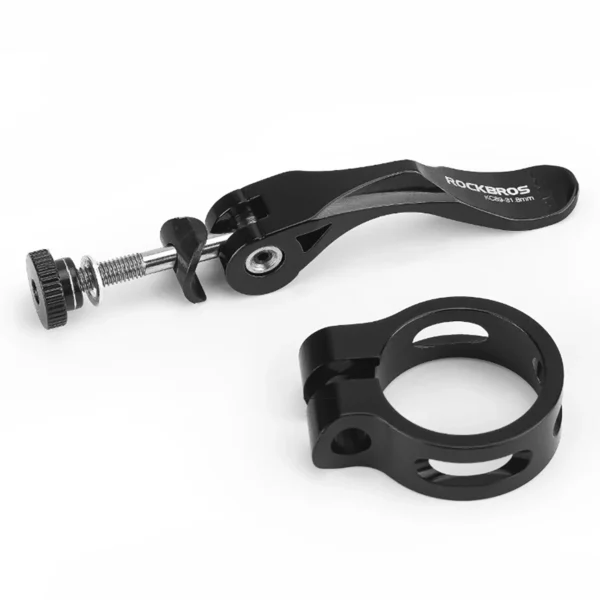 Rockbros 41210092001 bicycle seat clamp with quick release - blackeng