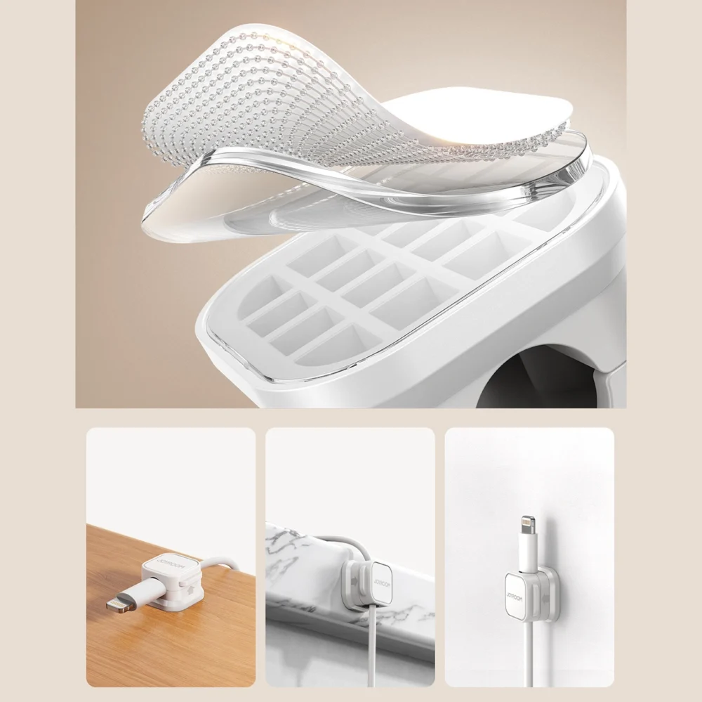 Joyroom JR-ZS368 magnetic cable organizer - white (6 pcs.)eng