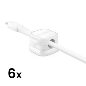 Joyroom JR-ZS368 magnetic cable organizer - white (6 pcs.)eng