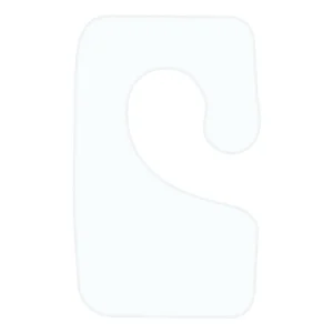 Hook pendant 35x22 mm right with rubber glue 1000 pcs/rolleng