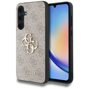 Guess 4G Big Metal Logo case for Samsung Galaxy A35 - pinkeng